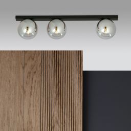 Emibig Fit lampa podsufitowa 3x10 W czarna-grafitowa 1122/3