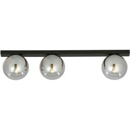 Emibig Fit lampa podsufitowa 3x10 W czarna-grafitowa 1122/3