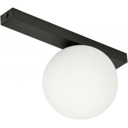 Emibig Fit lampa podsufitowa 1x10 W czarna-opal 1124/1