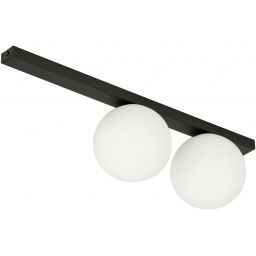 Emibig Fit lampa podsufitowa 2x10 W czarna-opal 1124/2