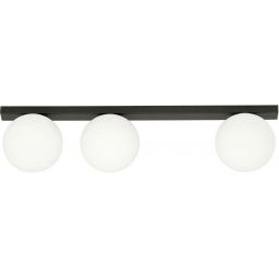 Emibig Fit lampa podsufitowa 3x10 W czarna-opal 1124/3