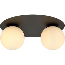 Emibig Solar lampa podsufitowa 2x10 W czarna-opal 1127/2