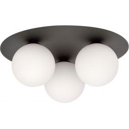 Emibig Solar lampa podsufitowa 3x10 W czarna-opal 1127/3