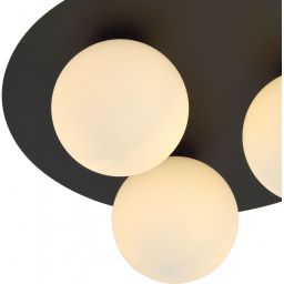 Emibig Solar lampa podsufitowa 3x10 W czarna-opal 1127/3