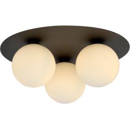 Emibig Solar lampa podsufitowa 3x10 W czarna-opal 1127/3