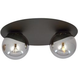 Emibig Solar lampa podsufitowa 2x10 W czarna-grafitowa 1128/2