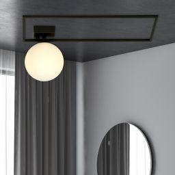 Emibig Imago lampa podsufitowa 1x10 W czarna-opal 1130/1A