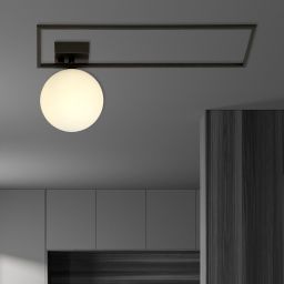 Emibig Imago lampa podsufitowa 1x10 W czarna-opal 1130/1A