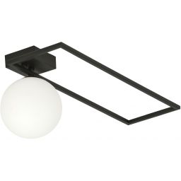 Emibig Imago lampa podsufitowa 1x10 W czarna-opal 1130/1B