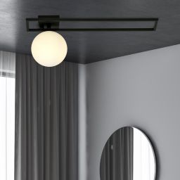 Emibig Imago lampa podsufitowa 1x10 W czarna-opal 1130/1C