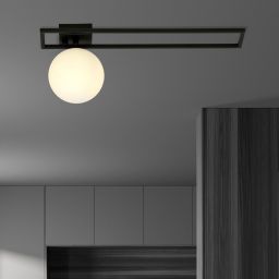 Emibig Imago lampa podsufitowa 1x10 W czarna-opal 1130/1C