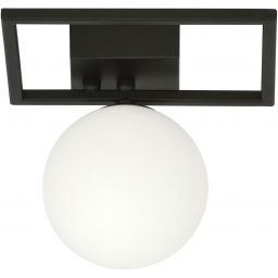 Emibig Imago lampa podsufitowa 1x10 W czarna-opal 1130/1E