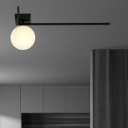 Emibig Imago lampa podsufitowa 1x10 W czarna-opal 1130/1F
