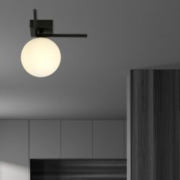 Emibig Imago lampa podsufitowa 1x10 W czarna-opal 1130/1G