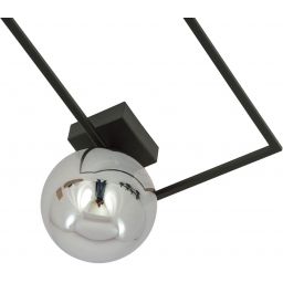 Emibig Imago lampa podsufitowa 1x10 W czarna-grafitowa 1131/1A