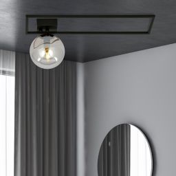 Emibig Imago lampa podsufitowa 1x10 W czarna-grafitowa 1131/1B