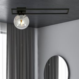 Emibig Imago lampa podsufitowa 1x10 W czarna-grafitowa 1131/1C