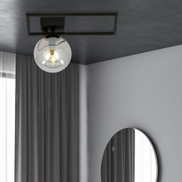 Emibig Imago lampa podsufitowa 1x10 W czarna-grafitowa 1131/1D