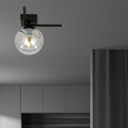 Emibig Imago lampa podsufitowa 1x10 W czarna-grafitowa 1131/1G