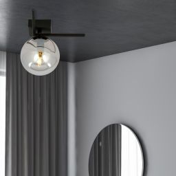Emibig Imago lampa podsufitowa 1x10 W czarna-grafitowa 1131/1G