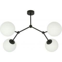 Emibig Space lampa podsufitowa 4x10 W czarna-opal 1133/4