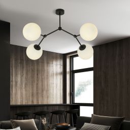 Emibig Space lampa podsufitowa 4x10 W czarna-opal 1133/4