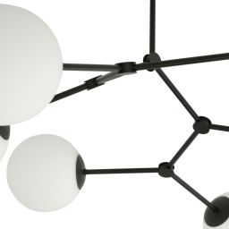 Emibig Space lampa podsufitowa 4x10 W czarna-opal 1133/4