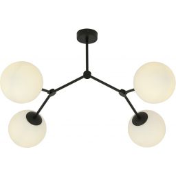 Emibig Space lampa podsufitowa 4x10 W czarna-opal 1133/4