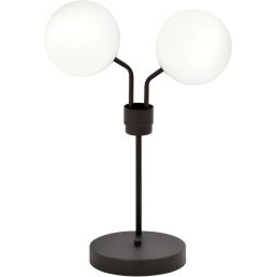 Emibig Nova lampa stołowa 2x10 W czarna-opal 1138/LN2