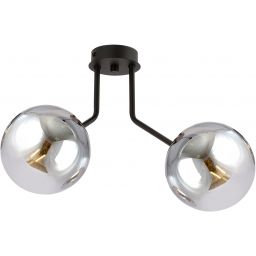 Emibig Nova lampa podsufitowa 2x10 W czarna-grafitowa 1140/2
