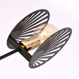 Emibig Playa lampa wisząca 2x15 W czarna-złota 1146/2