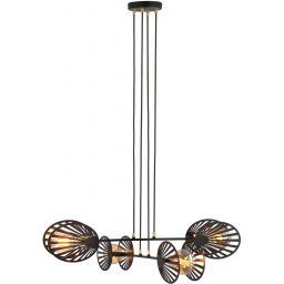 Emibig Playa lampa wisząca 4x15 W czarna-złota 1146/4