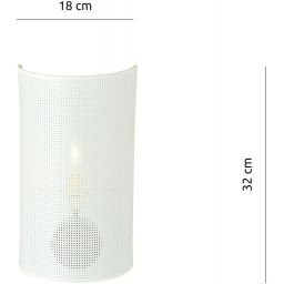 Emibig Aston kinkiet 1x10 W biały-złoty 1147/K1