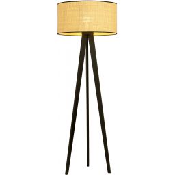 Emibig Aston lampa stojąca 1x15 W czarna-beżowa 1149/LP1