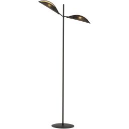 Emibig Vene lampa stojąca 2x10 W czarna-złota 1158/LP2