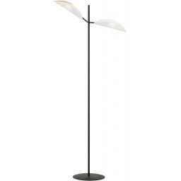 Emibig Vene lampa stojąca 2x10 W biała-czarna-złota 1159/LP2