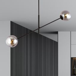 Emibig Linear lampa podsufitowa 2x10 W czarna-grafitowa 1167/2