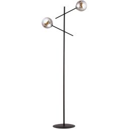 Emibig Linear lampa stojąca 2x10 W czarna-grafitowa 1167/LP2