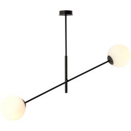 Emibig Linear lampa podsufitowa 2x10 W biała-czarna 1169/2