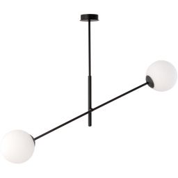 Emibig Linear lampa podsufitowa 2x10 W biała-czarna 1169/2