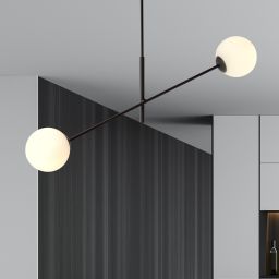 Emibig Linear lampa podsufitowa 2x10 W biała-czarna 1169/2