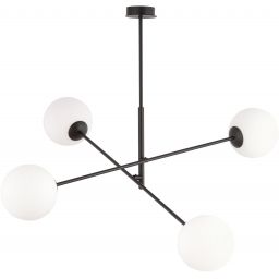 Emibig Linear lampa podsufitowa 4x10 W biała-czarna 1169/4