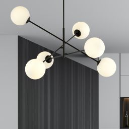 Emibig Linear lampa podsufitowa 6x10 W biała-czarna 1169/6