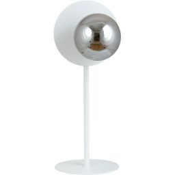 Emibig Oslo lampa stołowa 1x10 W biała-grafitowa 1188/LN