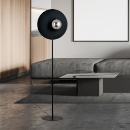 Emibig Oslo lampa stojąca 1x10 W czarna-grafitowa 1186/LP