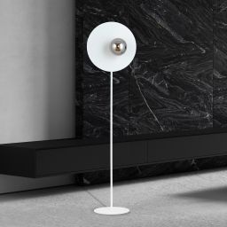 Emibig Oslo lampa stojąca 1x10 W biała-grafitowa 1188/LP