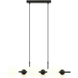 Emibig Rory lampa wisząca 6x10 W biała-czarna 1205/6