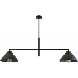 Emibig Maverick lampa podsufitowa 2x15 W czarna 1211/2