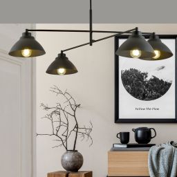 Emibig Maverick lampa podsufitowa 4x15 W czarna 1211/4