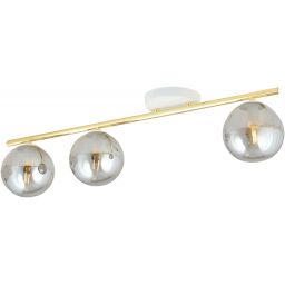 Emibig Monza lampa podsufitowa 3x10W biały/złoty/grafit 1251/3